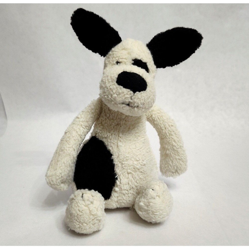 Little Jellycat Bashful Puppy Dog Bean Bag Plush Rattle Stuffed Animal Soft Toy